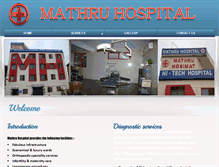 Tablet Screenshot of mathruhospital.com